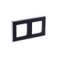 ABB Levit Антрацит / дымчатый чёрный Рамка 2-ая  3901H-A05020 63W  2CHH015020A6063  ABB