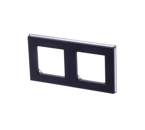 ABB Levit Антрацит / дымчатый чёрный Рамка 2-ая  3901H-A05020 63W  2CHH015020A6063  ABB