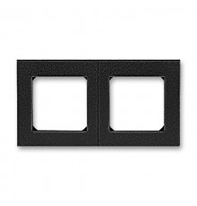 ABB Levit Антрацит / дымчатый чёрный Рамка 2-ая  3901H-A05020 63W  2CHH015020A6063  ABB