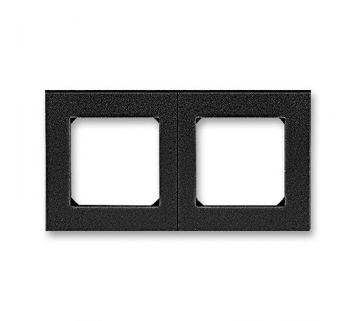 ABB Levit Антрацит / дымчатый чёрный Рамка 2-ая  3901H-A05020 63W  2CHH015020A6063  ABB
