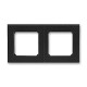 ABB Levit Антрацит / дымчатый чёрный Рамка 2-ая  3901H-A05020 63W  2CHH015020A6063  ABB