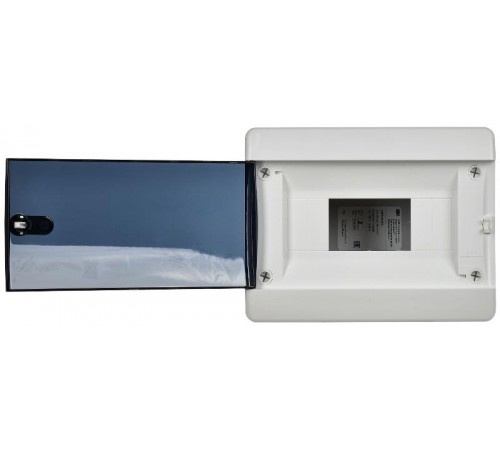  Корпус пластиковый встраиваемый на 8 модулей ЩРВ-П-8 IP41 черная прозрачная дверь UNION Compact  UIC-KP12-V-08-41-K01  IEK