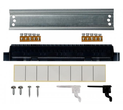  Корпус пластиковый встраиваемый на 8 модулей ЩРВ-П-8 IP41 черная прозрачная дверь UNION Compact  UIC-KP12-V-08-41-K01  IEK