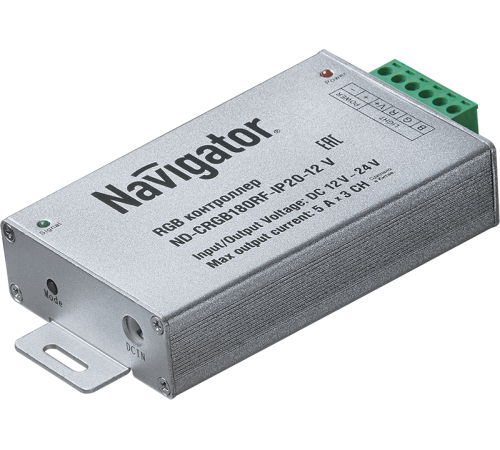 Контроллер для светодиодной ленты LED ND-CRGB180RF-IP20-12V недиммируемый 108Вт 12В IP20  71495  Navigator