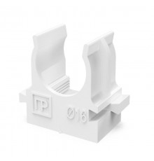 Крепеж-клипса для труб для прямого монтажа белая в гофроящике d16 мм (1400шт/кор)  PR13.02706  Промрукав