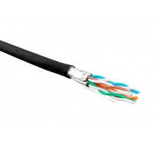 UFTP4-C6-S23-IN-LSZH-BK-500 (500 м) Кабель витая пара, экранир. U/FTP, кат. 6, 4 пары(23 AWG),одножил. (solid), LSZH 445090  Hyperline