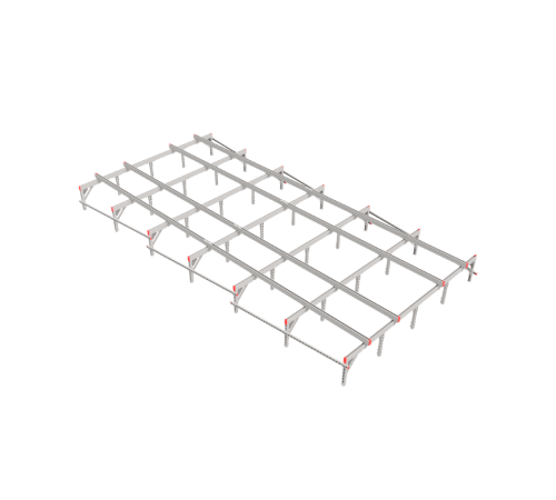 Опорная конструкция для установки оборудования TECHNORAPTOR 3000х6000 тип 2 HD  KM-TR-SSEI-3000-6000-2 HD  КМ - профиль