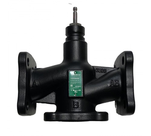 Клапан регулирующий 3-ход разд фланц PN16 DN50 31м/ч -20...+130°С  VGFD050  SE