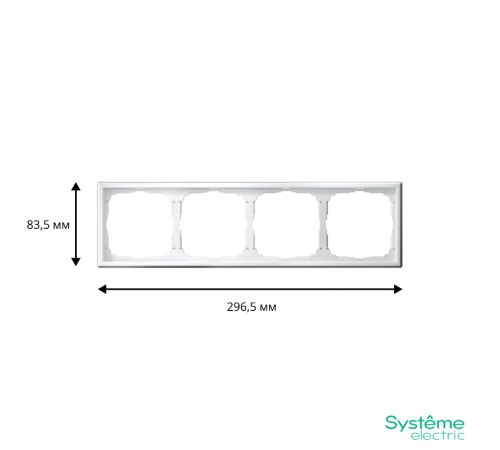 ArtGallery Белый Рамка 4-постовая, универсальная  GAL000104  SE