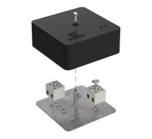 Коробка огнестойкая для кабель-канала 40-0450-FR2.5-4 Е15-Е120 RAL9005 75х75х30 (87 шт/кор) черная  40-0450-9005-FR2.5-4  Промрукав