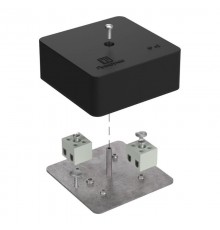 Коробка огнестойкая для кабель-канала 40-0450-FR2.5-4 Е15-Е120 RAL9005 75х75х30 (87 шт/кор) черная  40-0450-9005-FR2.5-4  Промрукав