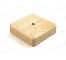 Коробка распределительная для о/п с кабель-каналом 100х100х29мм, IP40, цвет-СОСНА (42шт)  GE41218-11  GREENEL