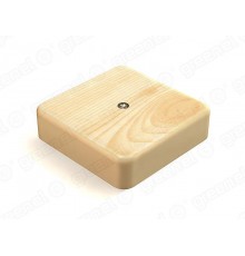 Коробка распределительная для о/п с кабель-каналом 100х100х29мм, IP40, цвет-СОСНА (42шт)  GE41218-11  GREENEL
