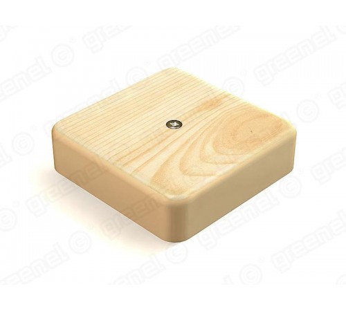 Коробка распределительная для о/п с кабель-каналом 100х100х29мм, IP40, цвет-СОСНА (42шт)  GE41218-11  GREENEL