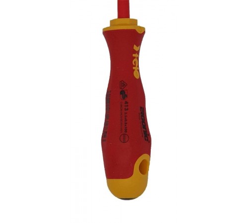 Отвертка диэлектрическая Ergonic плоская шлицевая 3,5X0,8X100  41303890  Felo