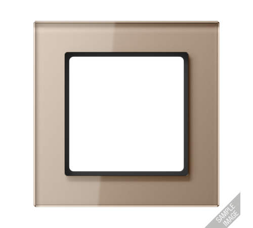 Рамка для вертикальной и горизонтальной установки, 4 поста; стекло; шампань; A CREATION  AC584GLCH  Jung