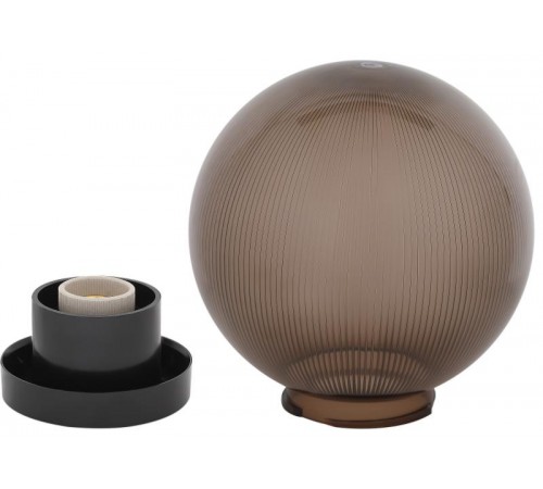 Светильник садово-парковый НТУ 02-60-205 без опоры, шар дымчатый призма D=200 mm  Б0048070  ЭРА