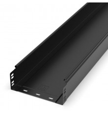 Лоток неперфорированный Стандарт 200х80х3000 (0,8 мм) RAL 9005 (6 м/уп)  PR16.9944  Промрукав