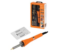 Набор для выжигания "Профи", паяльник 30 Вт, 230 В, 20 декоративных насадок, подставка, кейс,  SQ1025-1002  TDM