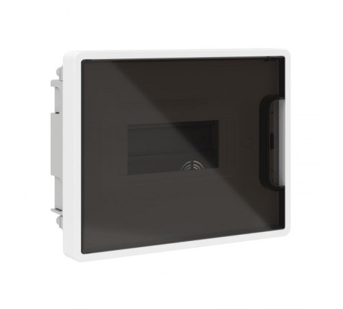 Щиток 8 мод встраиваемый для полых стен FRAME, белый, с тонированной дверцей, с 2 шинами PEN на 8 и 6 отв.  F08B3WD  DKC