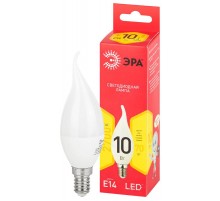 Лампа светодиодная LED BXS-10W-827-E14 R (диод, свеча на ветру, 10Вт, тепл, E14)  Б0051854  ЭРА