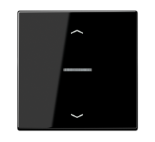 Клавиша для KNX кнопки, 1 группа, с окошком и символами"стрелки"; дюропласт; черный  LS101KO5PSW  Jung