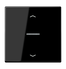 Клавиша для KNX кнопки, 1 группа, с окошком и символами"стрелки"; дюропласт; черный  LS101KO5PSW  Jung