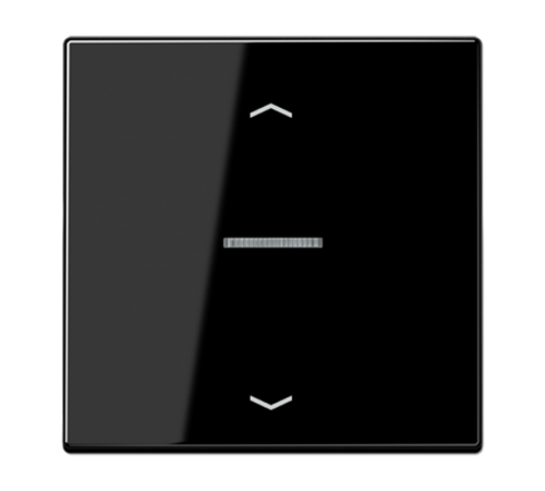 Клавиша для KNX кнопки, 1 группа, с окошком и символами"стрелки"; дюропласт; черный  LS101KO5PSW  Jung