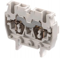 Клемма DR2,5/5.2L пруж. 2.5мм.кв. серая, мини, DIN2  1SNA290201R1100  TE