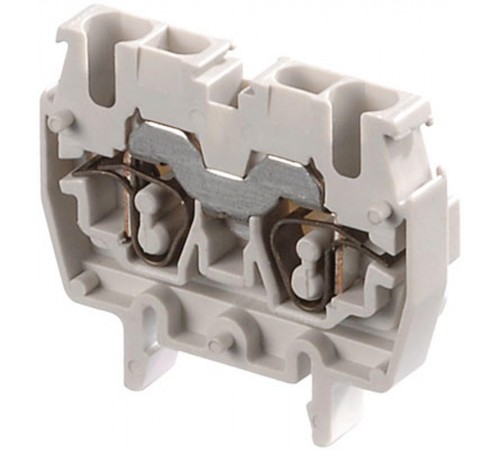 Клемма DR2,5/5.2L пруж. 2.5мм.кв. серая, мини, DIN2  1SNA290201R1100  TE