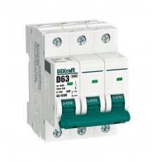 Выключатель автоматический без теплозащиты трехполюсный ВА-103М 3P 63А характеристика D 6кА  12562DEK  Dekraft