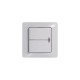 Glossa Белый Выключатель 2-клавишный с подсветкой, сх.5а, 10АХ  GSL000153  SE