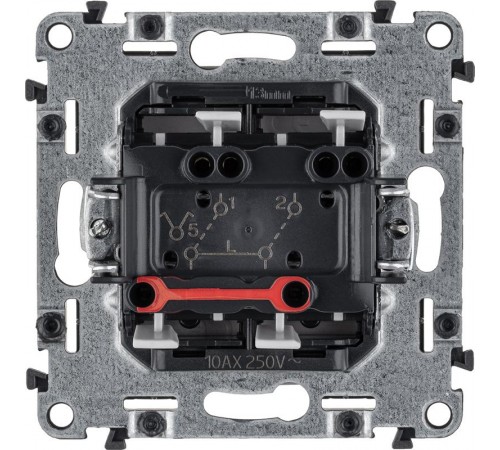 Valena LIFE DIY Алюминий Выключатель 2-клавишный 10А 250В  752605  Legrand