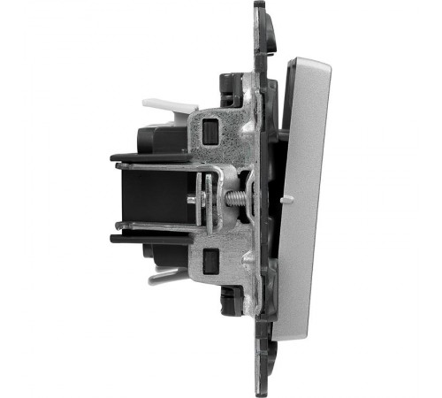 Valena LIFE DIY Алюминий Выключатель 2-клавишный 10А 250В  752605  Legrand