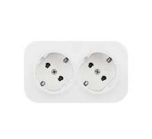 Quteo Белый Розетка 2-я с заземлением со шторками  782237  Legrand