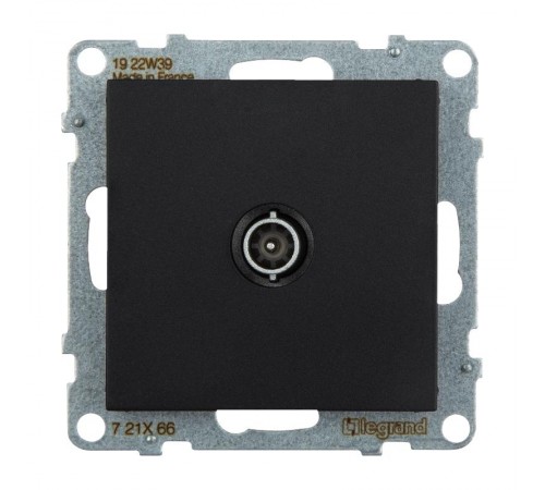 SUNO Розетка ТВ оконечная 10дБ 0-862 МГц. Цвет "Антрацит"  721466  Legrand