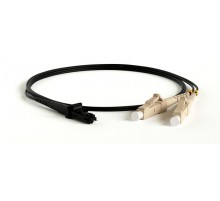 Патч-корд FC-D2-50-LC/PR-MTRJM/PR-H-1M-LSZH-BK волоконно-оптический (шнур) MM 50/125, MTRJ(папа)-LC, 2.0 мм, duplex, LSZH, 1 м  28001  Hyperline