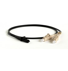 Патч-корд FC-D2-50-LC/PR-MTRJM/PR-H-1M-LSZH-BK волоконно-оптический (шнур) MM 50/125, MTRJ(папа)-LC, 2.0 мм, duplex, LSZH, 1 м  28001  Hyperline