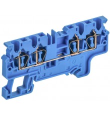 ARMAFIX Клемма пруж. CX2.5-4 BU 2,5мм2 4-конт. синяя  AF-CT40-00-4-K07-002  IEK