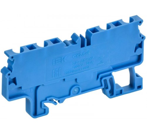 ARMAFIX Клемма пруж. CX2.5-4 BU 2,5мм2 4-конт. синяя  AF-CT40-00-4-K07-002  IEK