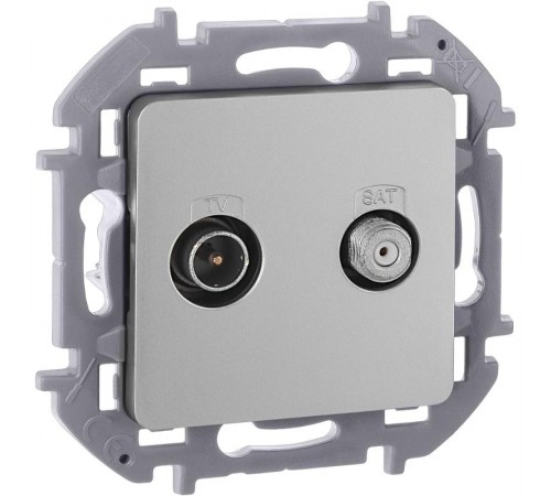 Inspiria Алюминий Розетка телевизионная TV/SAT "звезда" без рамки  673882  Legrand