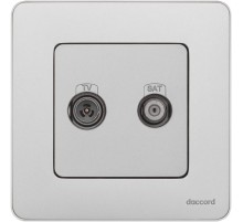 Inspiria Алюминий Розетка телевизионная TV/SAT "звезда" без рамки  673882  Legrand