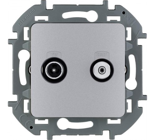 Inspiria Алюминий Розетка телевизионная TV/SAT "звезда" без рамки  673882  Legrand