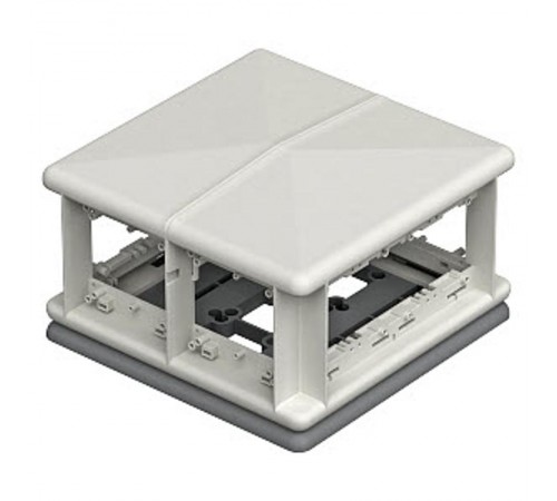 Напольный бокс Telitank 225x225x125 мм (полиамид,светло-серый) (T8NL 00C 7035)  7408498  OBO Bettermann