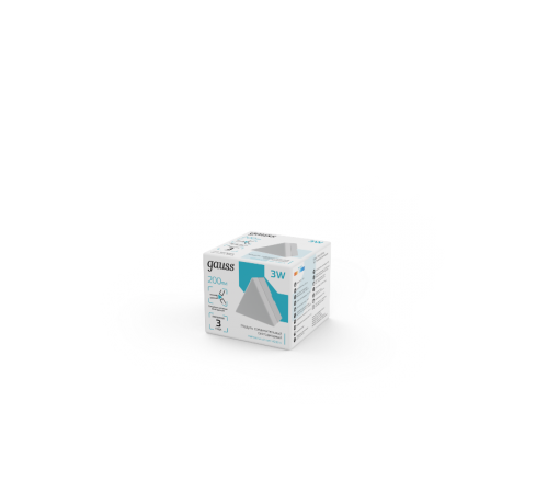 Модуль треугольный светодиодный  IP40 72*63*55мм 3W 200Лм 4000К Shop Lighting белый 1/100  883565248  Gauss