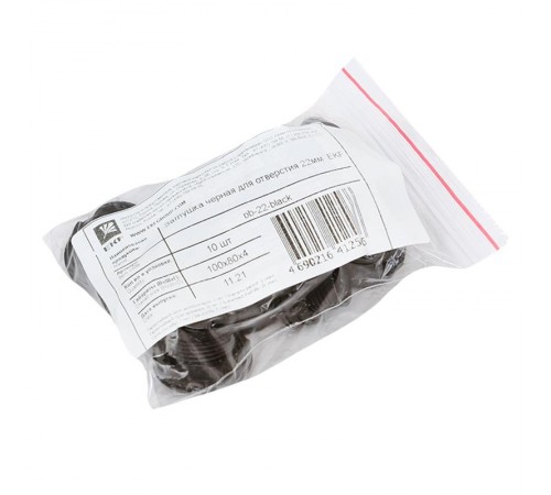 Заглушка черная для отверcтия 22мм PROxima  pb-22-black  EKF