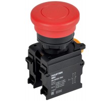 Кнопка "Грибок" с фиксац. d=22мм 1NO+1NC красная MASTER  MI-BG60-11M-3-21-K04  IEK