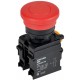 Кнопка "Грибок" с фиксац. d=22мм 1NO+1NC красная MASTER  MI-BG60-11M-3-21-K04  IEK