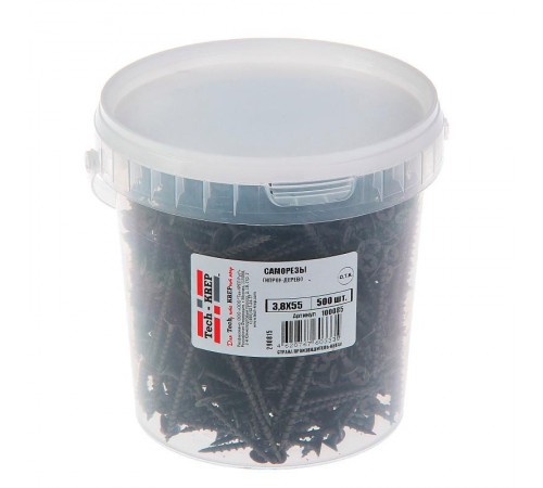 Саморез ШСГД 3,8х55 (500 шт) - ведро ( 1,218 кг)  100085  Tech-KREP