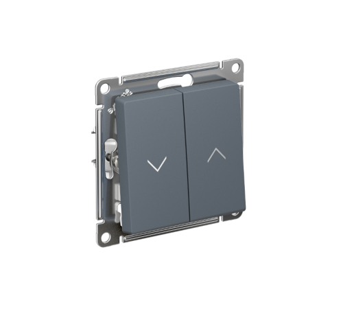 AtlasDesign Грифель Выключатель 2-клавишный Жалюзи, 10А, механизм  ATN000719  SE